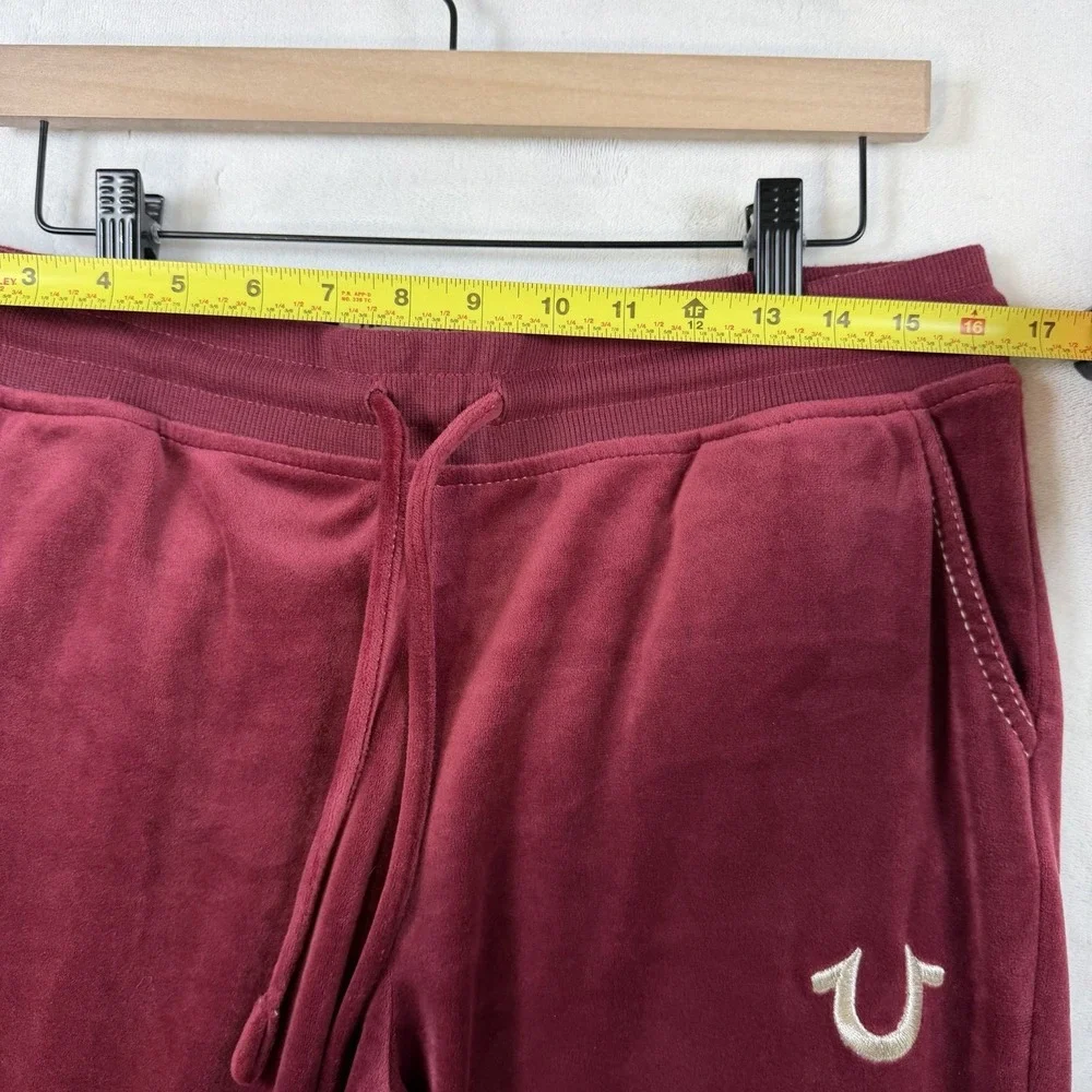 True Religion Velour Syrah Jogger Sweatpants Sweats Pockets Casual Pants M